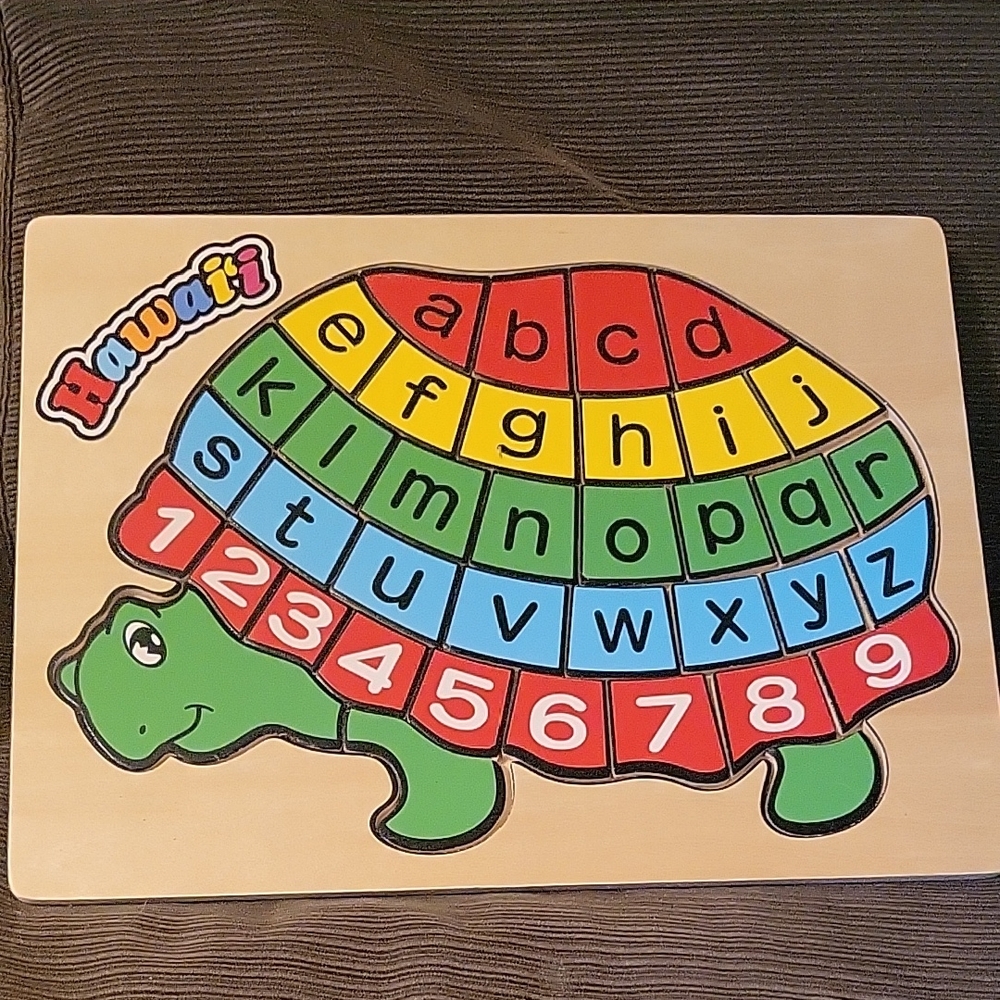 Hawaii Turtle Alphabet Puzzle